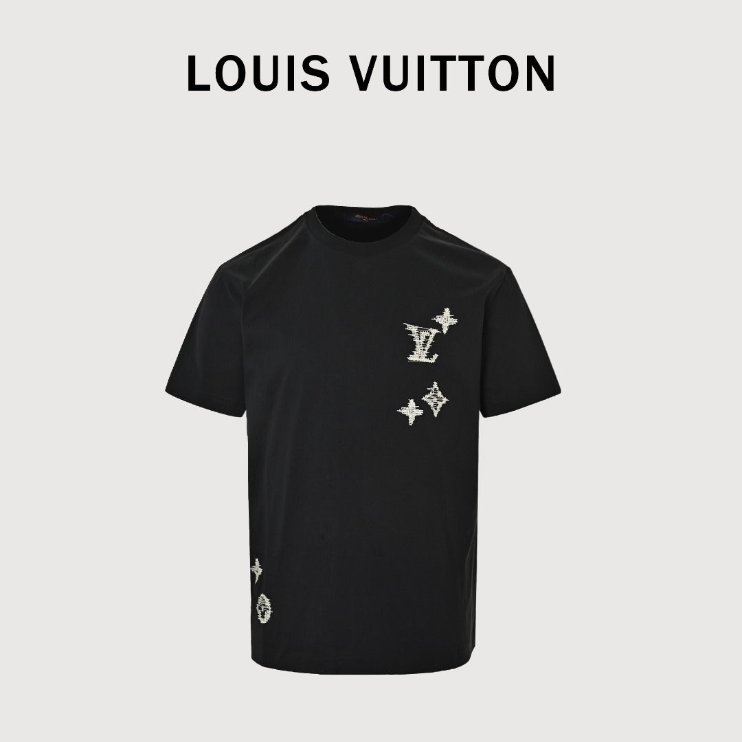 Louis Vuitton LV 26SS Ghost Monogram Print Short-Sleeve T-Shirt Black