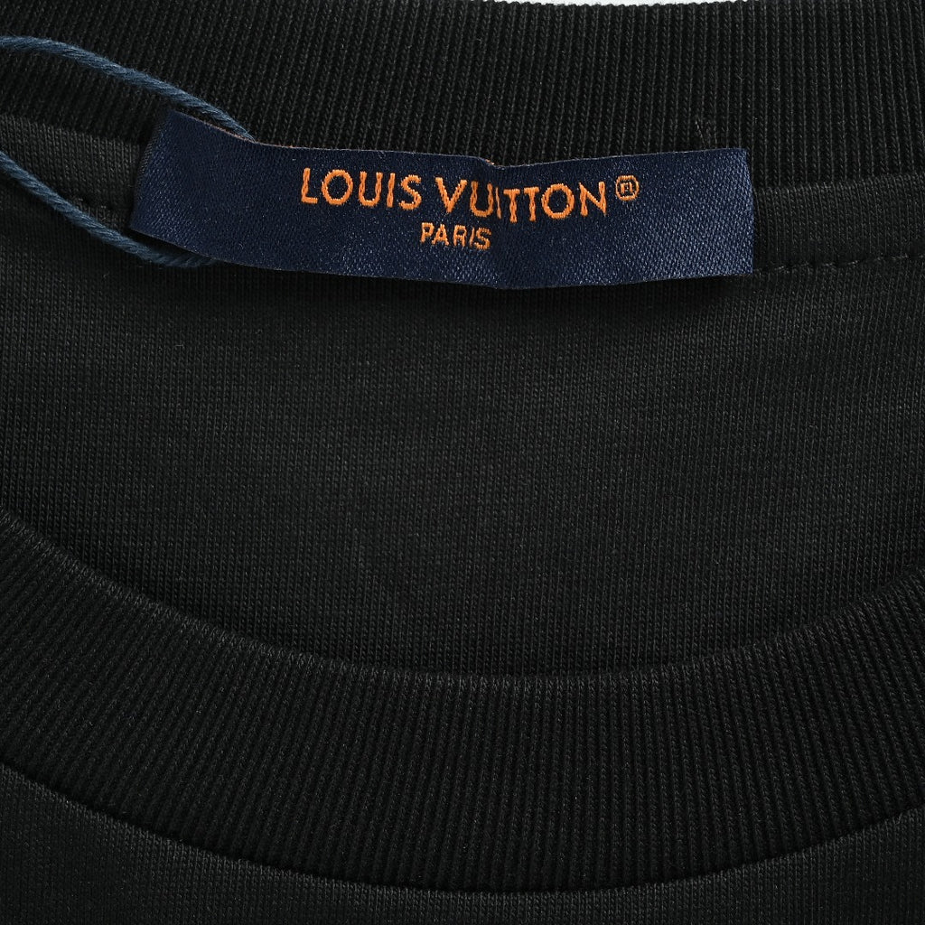 Louis Vuitton LV 26SS Ghost Monogram Print Short-Sleeve T-Shirt Black