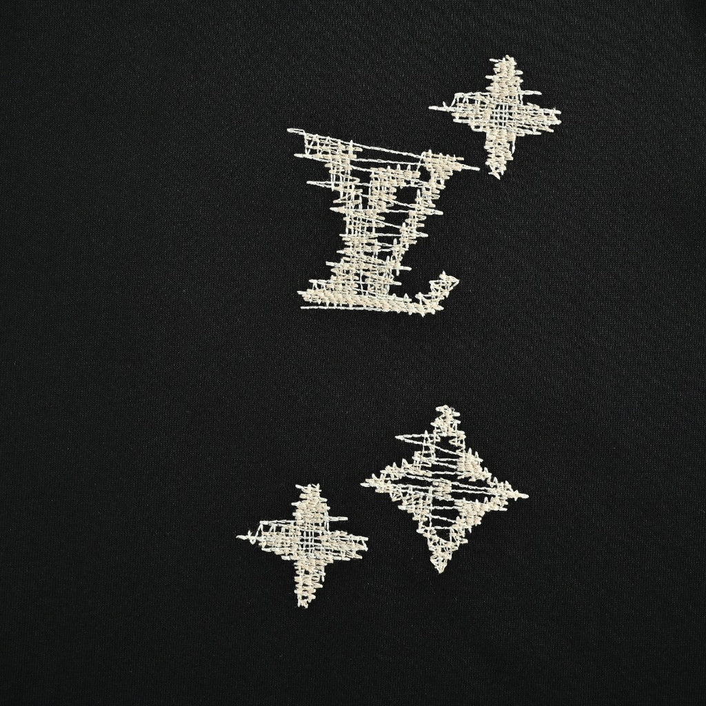 Louis Vuitton LV 26SS Ghost Monogram Print Short-Sleeve T-Shirt Black