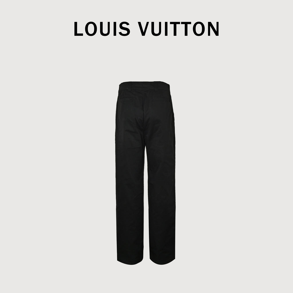 Louis Vuitton LV Embossed Texture Wide-Leg Cargo Pants