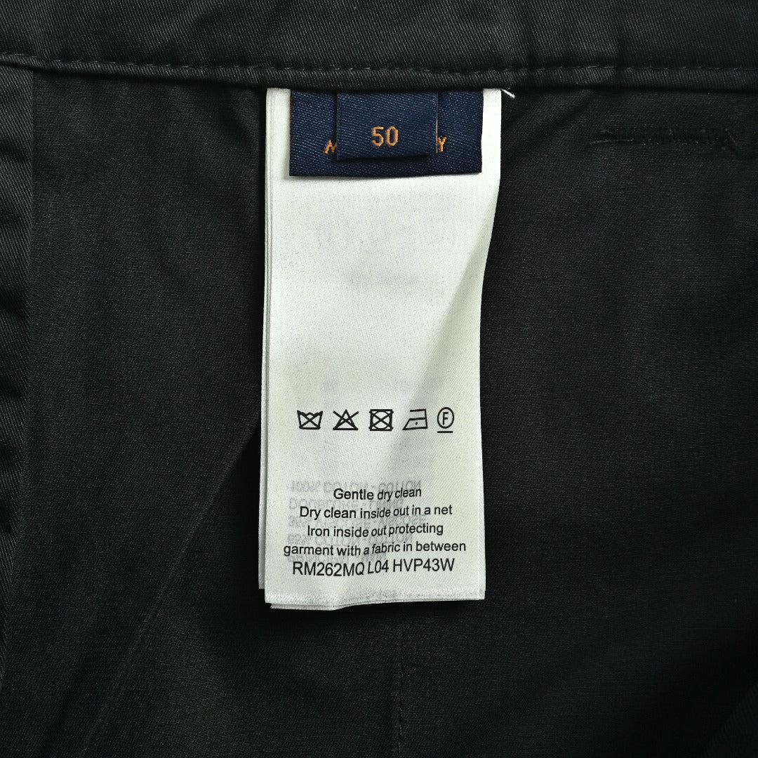 Louis Vuitton LV Embossed Texture Wide-Leg Cargo Pants