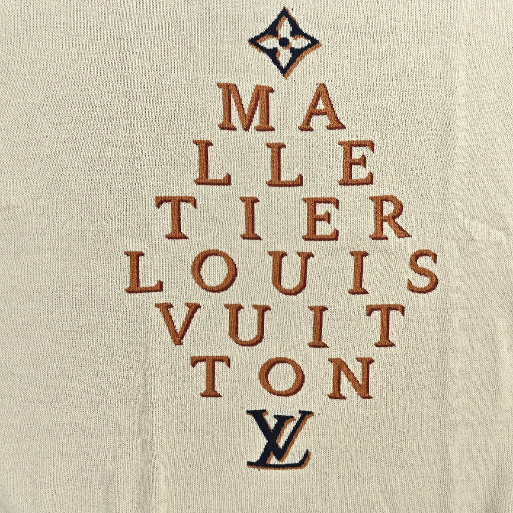 Louis Vuitton LV Maison Jacquard Lettering Knit Short-Sleeve T-Shirt