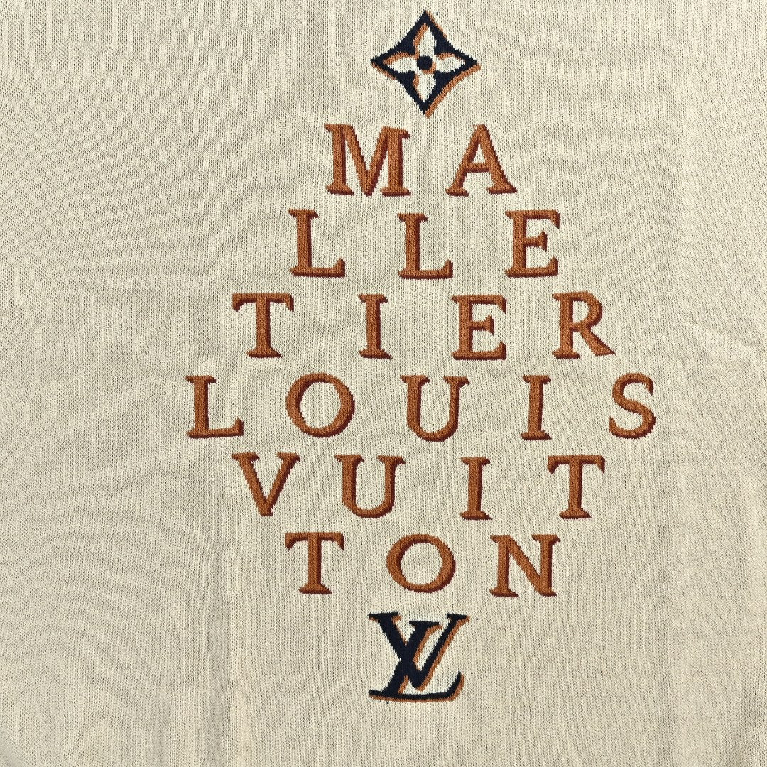 Louis Vuitton LV Maison Jacquard Lettering Knit Short-Sleeve T-Shirt