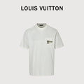 Louis Vuitton LV Damier Shadow Jacquard LV Lovers Appliqué Pocket Short-Sleeve T-Shirt