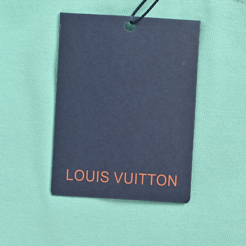 Louis Vuitton LV Multicolor Rainbow Embroidery Short-Sleeve T-Shirt