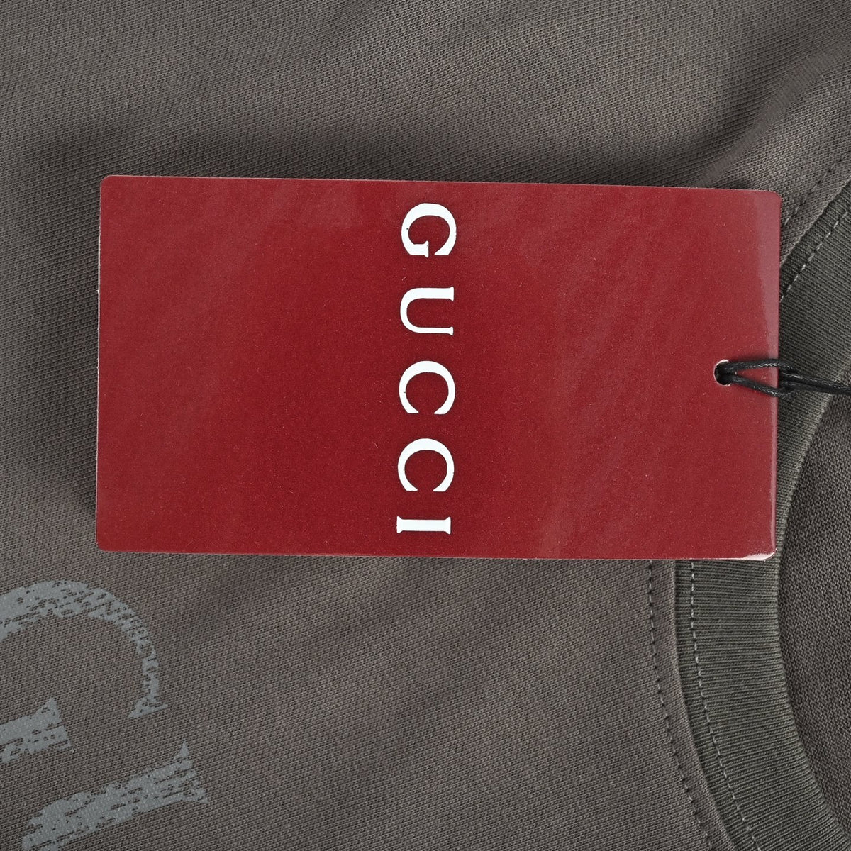 Gucci 26SS Distressed Block Logo Print Short-Sleeve T-Shirt