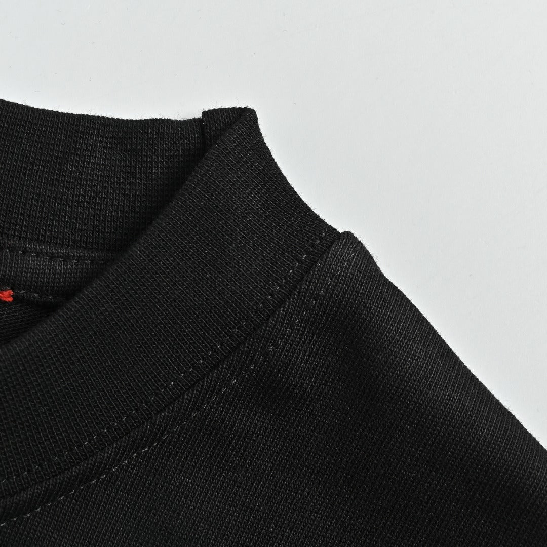 Gucci Cracked Grid GG Logo Print Short-Sleeve T-Shirt Black