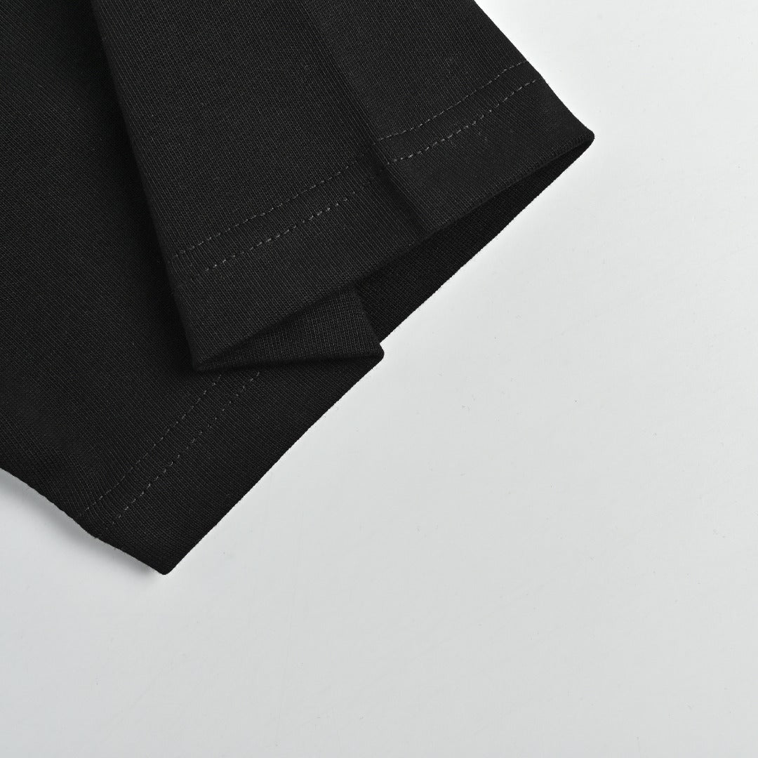 Gucci Cracked Grid GG Logo Print Short-Sleeve T-Shirt Black