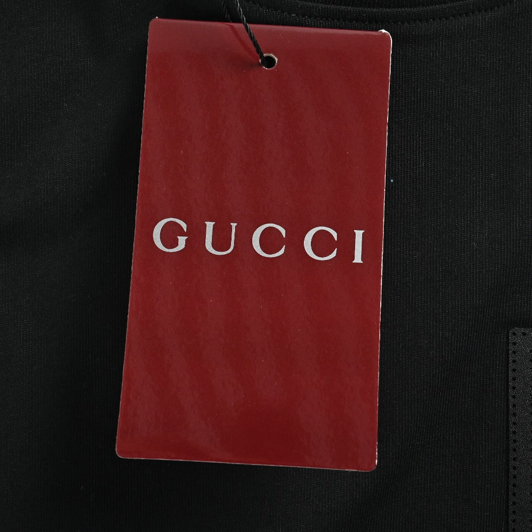 Gucci 26SS Horsebit Faux Pocket Short-Sleeve T-Shirt Black