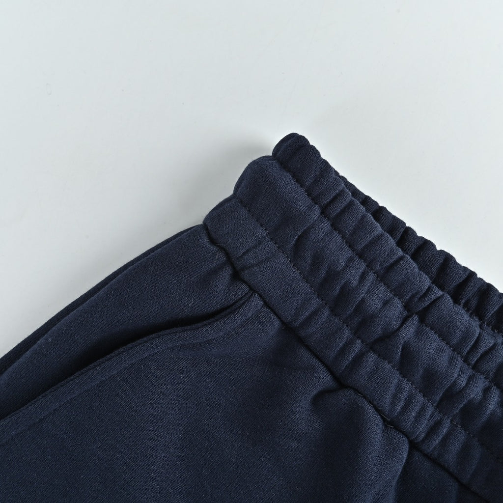Gucci 26SS Hem Embroidered Logo Plate Drawstring Shorts Navy