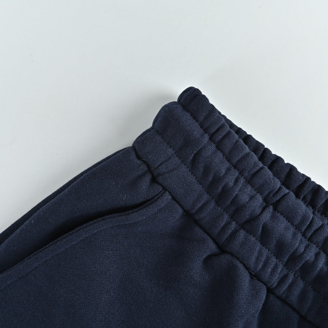 Gucci 26SS Hem Embroidered Logo Plate Drawstring Shorts Navy