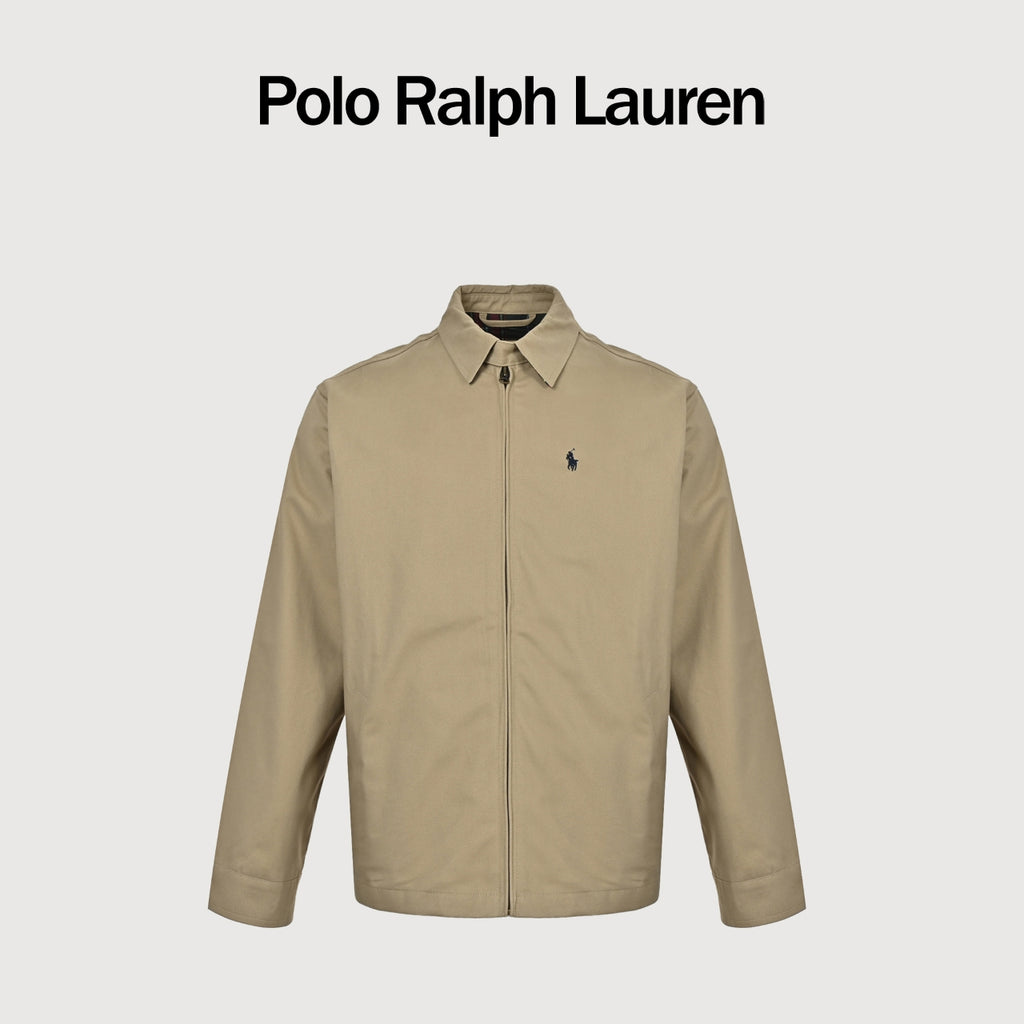 Ralph Lauren Vintage Polo Pony Full-Zip Harrington Jacket Khaki