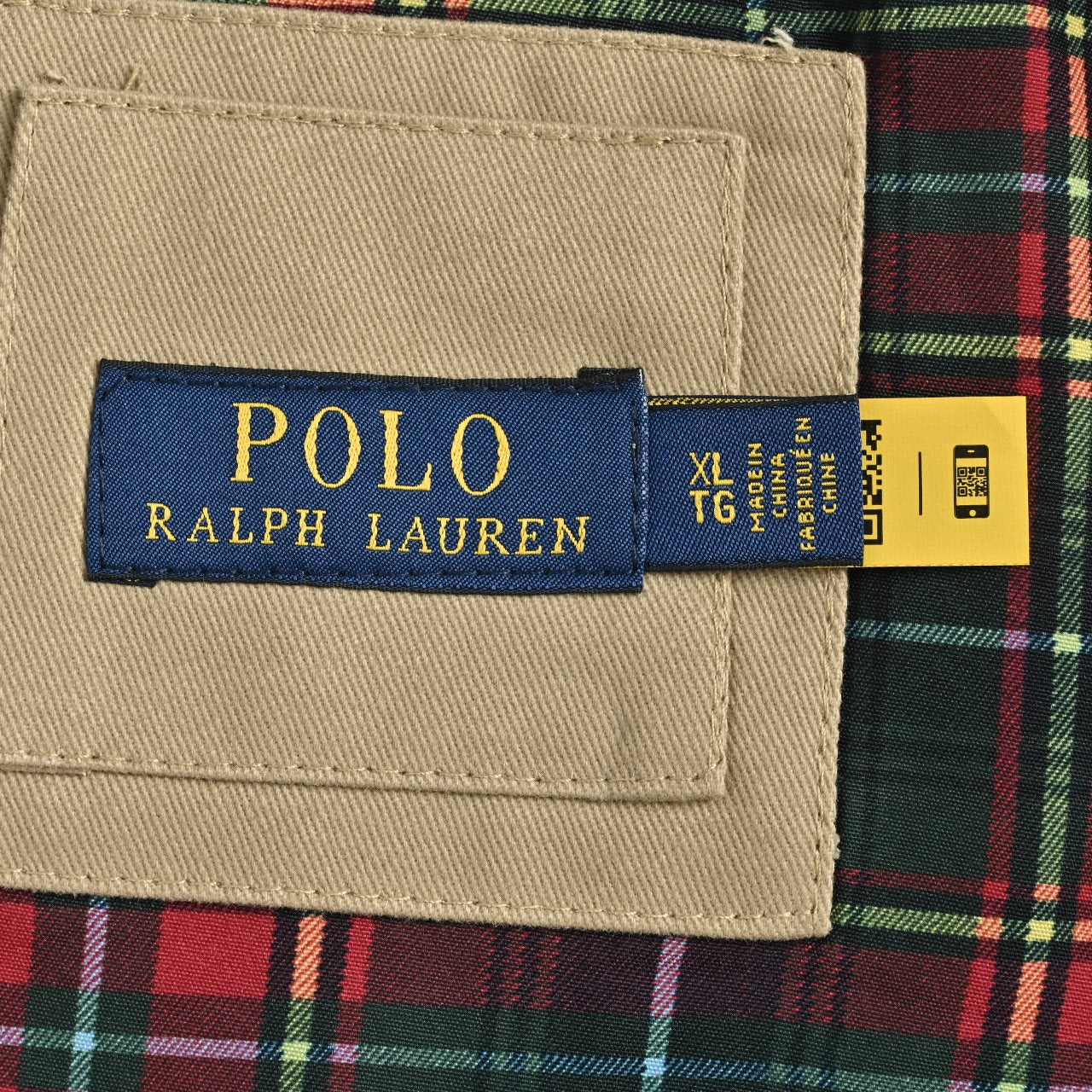 Ralph Lauren Vintage Polo Pony Full-Zip Harrington Jacket Khaki