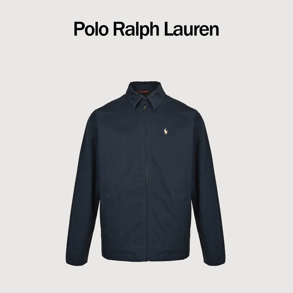 Ralph Lauren Vintage Polo Pony Full-Zip Harrington Jacket Navy