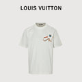 Louis Vuitton Vintage Fox Ribbon Badge Embroidery Short-Sleeve T-Shirt White