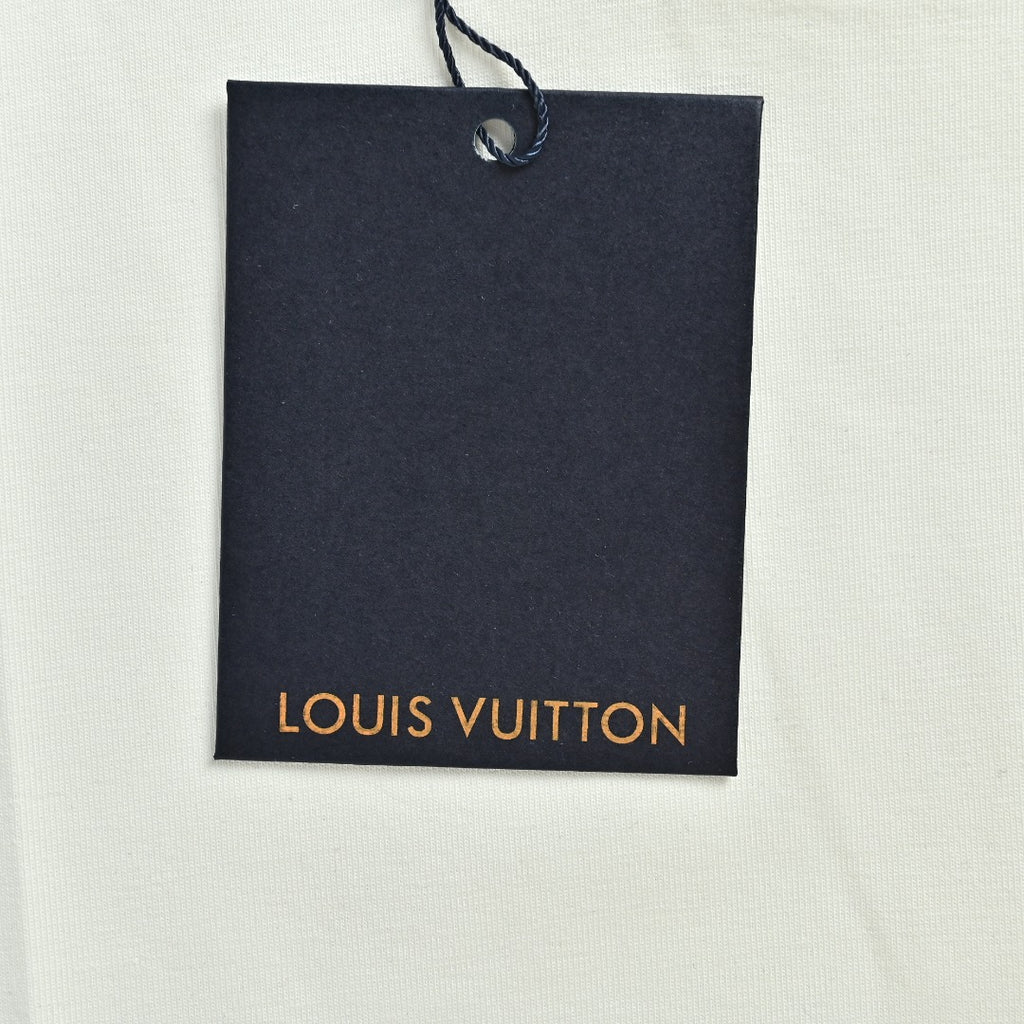 Louis Vuitton Vintage Fox Ribbon Badge Embroidery Short-Sleeve T-Shirt White