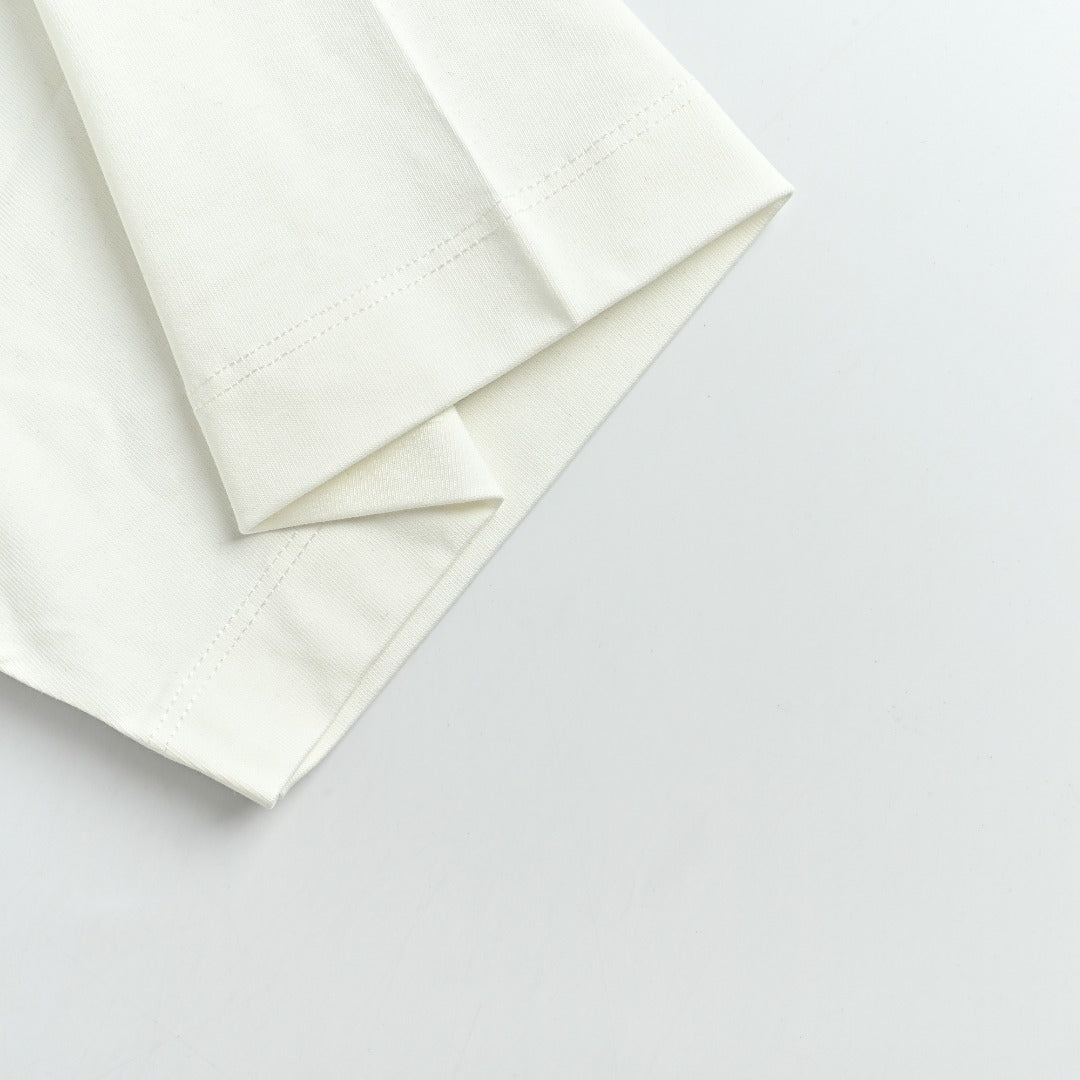 Louis Vuitton Vintage Fox Ribbon Badge Embroidery Short-Sleeve T-Shirt White