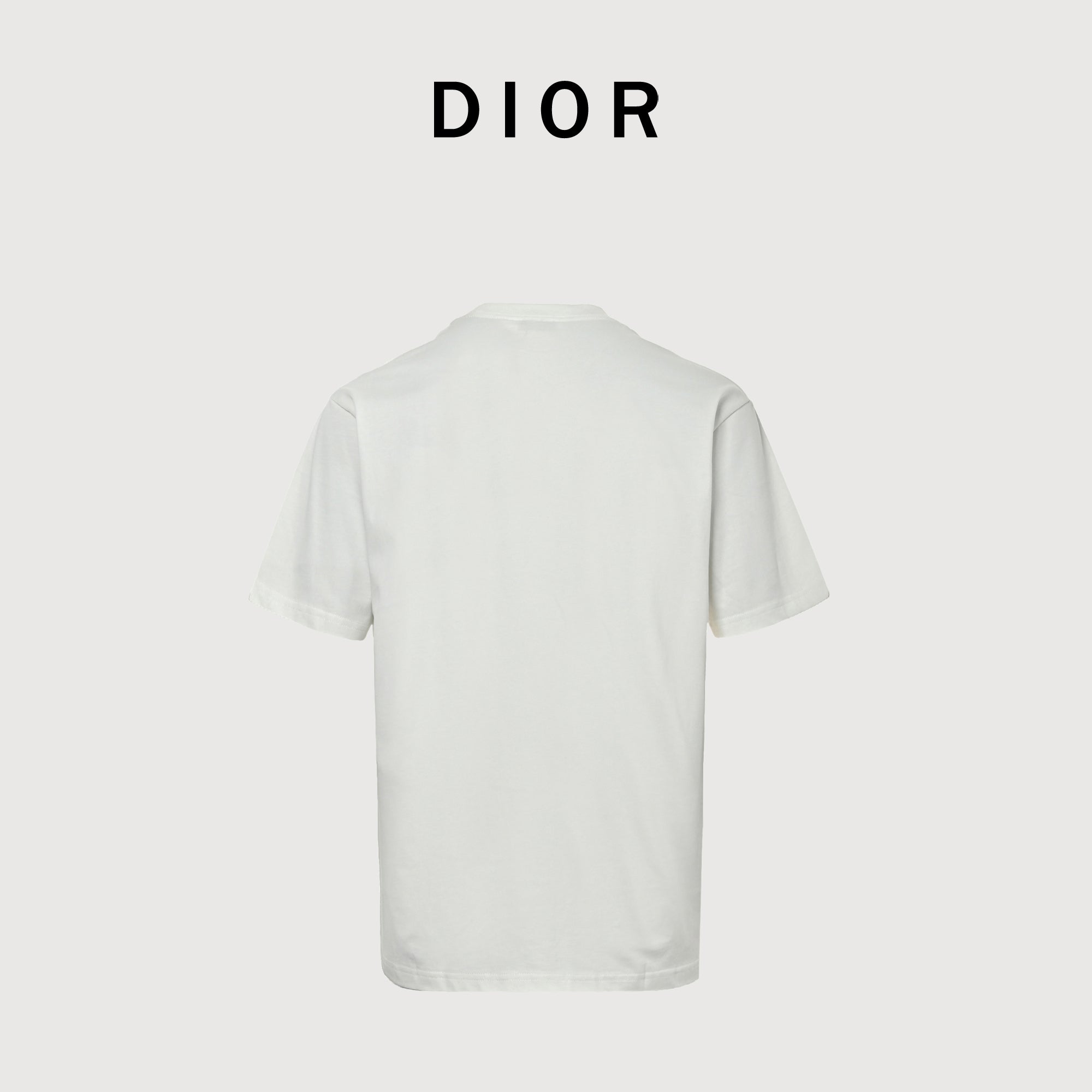 Dior x Bram Stoker Dracula Book Cover Red Frame Print Short-Sleeve T-Shirt White