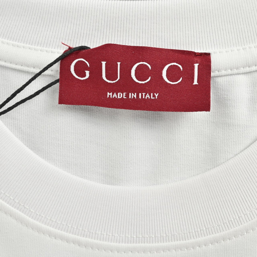 Gucci 25SS Nautical Stripe Anchor Print Short-Sleeve T-Shirt White