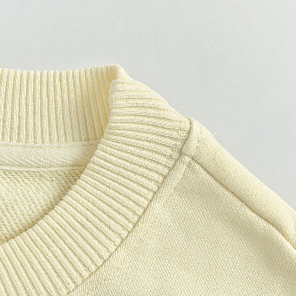 Gucci Whimsical Cartoon Character Crew Neck Sweatshirt Cream