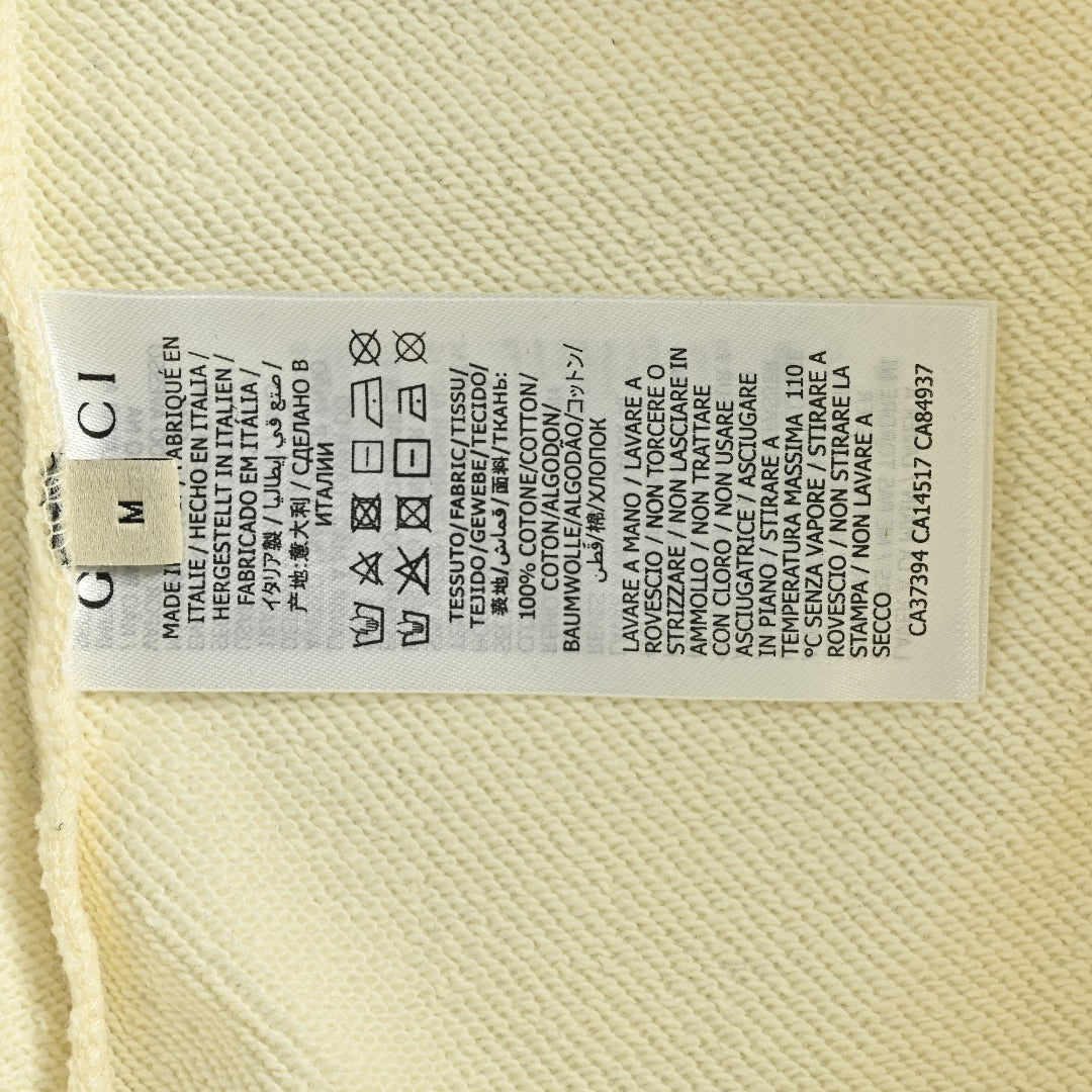 Gucci Whimsical Cartoon Character Crew Neck Sweatshirt Cream