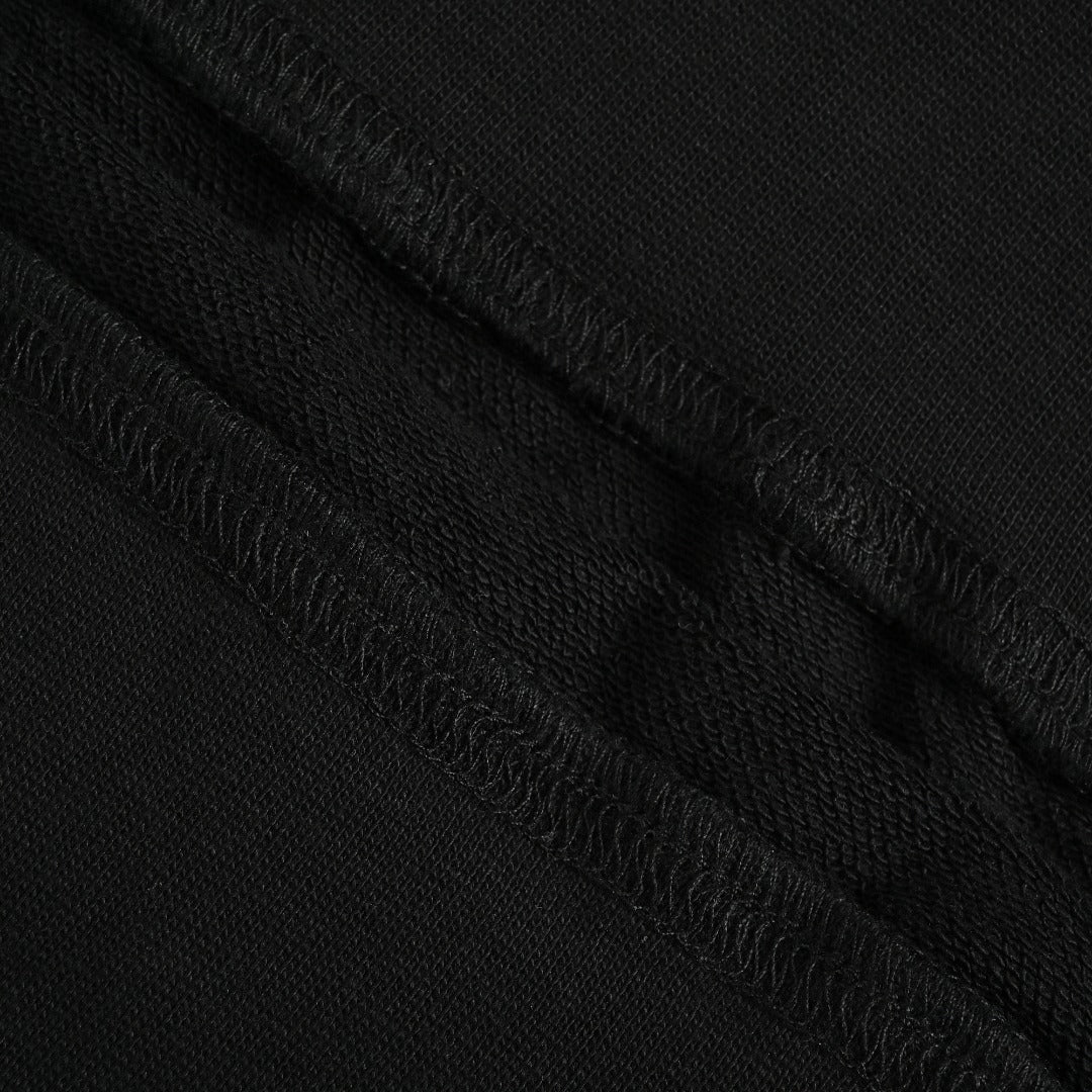 Gucci GUC Front Web Stripe Pullover Hoodie Black
