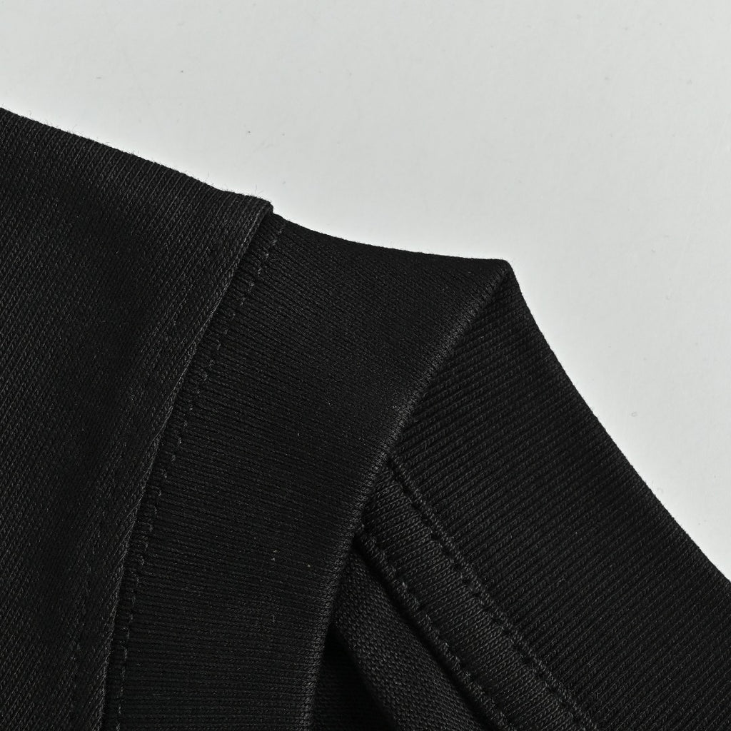 Gucci Interlocking GG Appliqué Embroidery Long-Sleeve T-Shirt Black