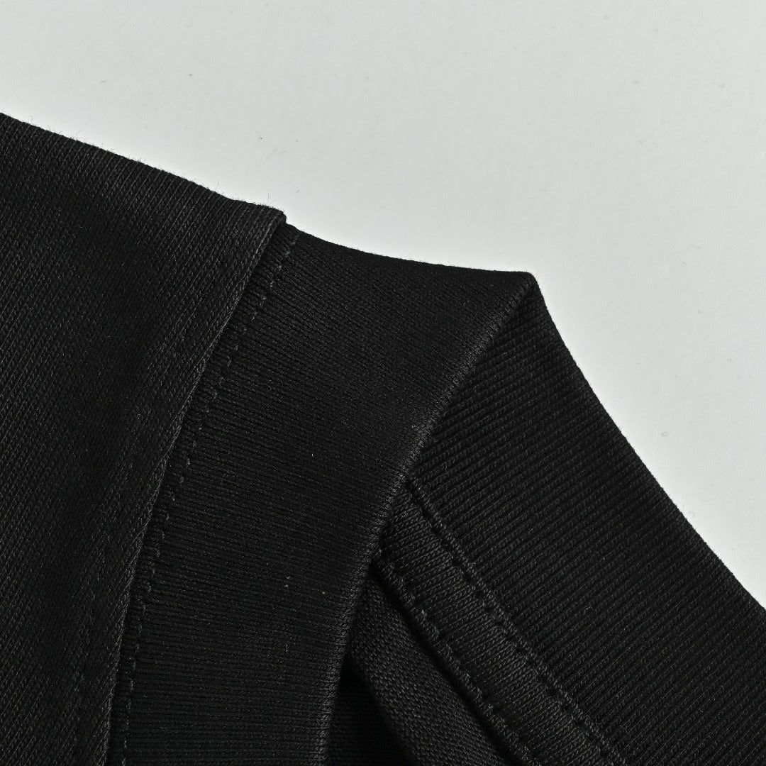 Gucci Interlocking GG Appliqué Embroidery Long-Sleeve T-Shirt Black