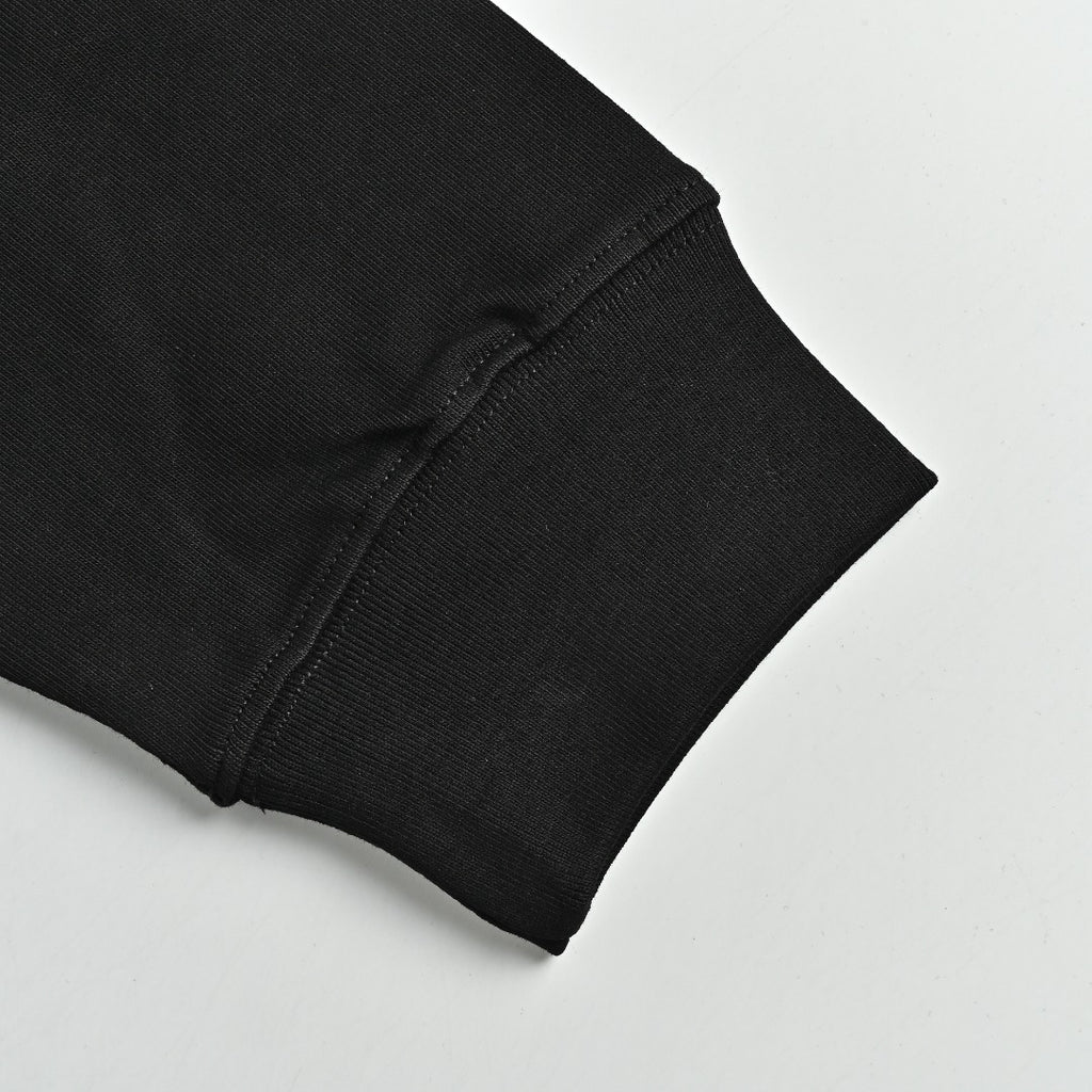 Gucci Interlocking GG Appliqué Embroidery Long-Sleeve T-Shirt Black