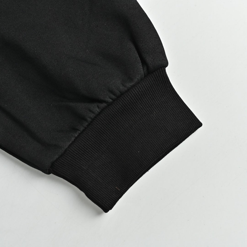 Gucci Classic Logo Print Full-Zip Hoodie Black