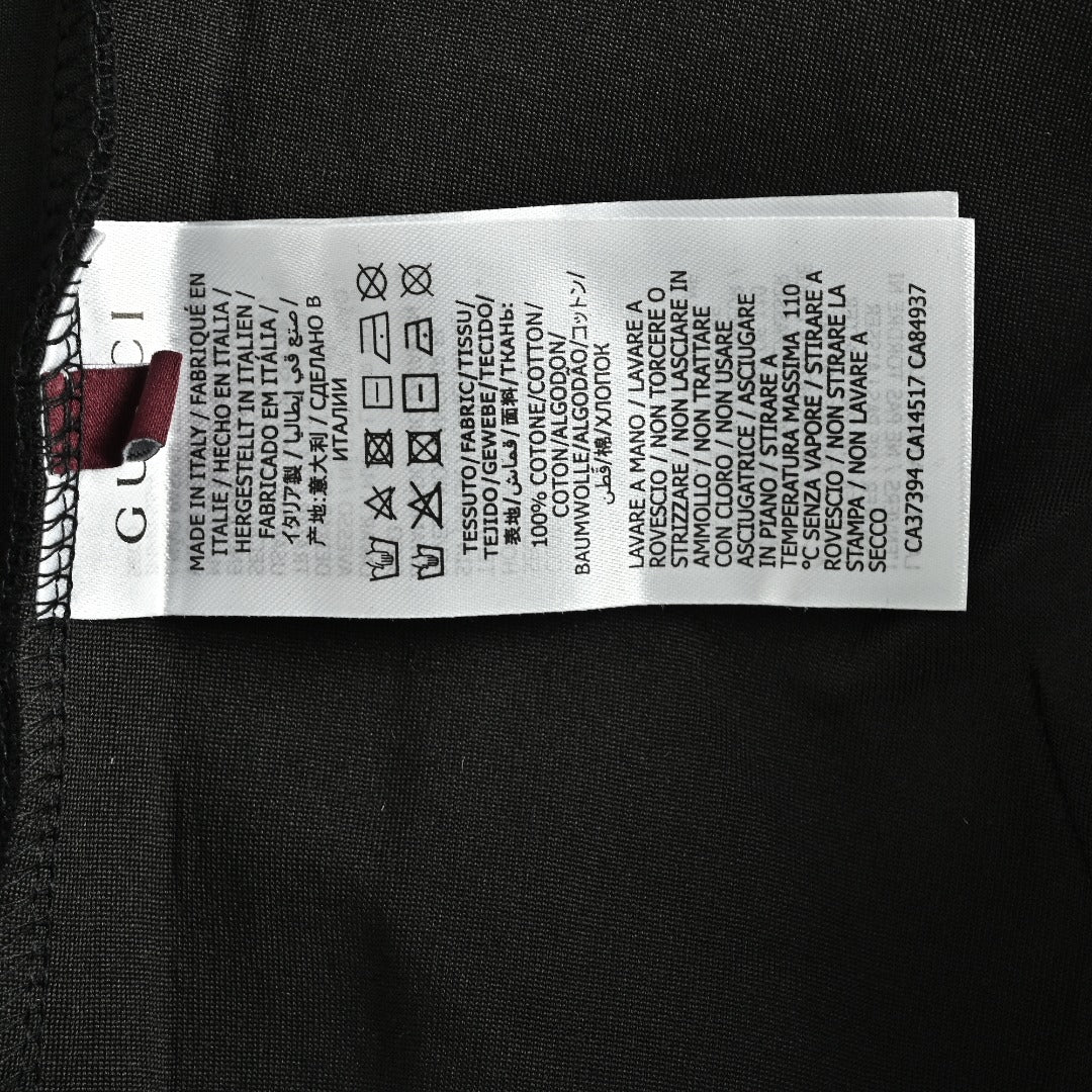 Gucci Classic Logo Print Full-Zip Hoodie Black