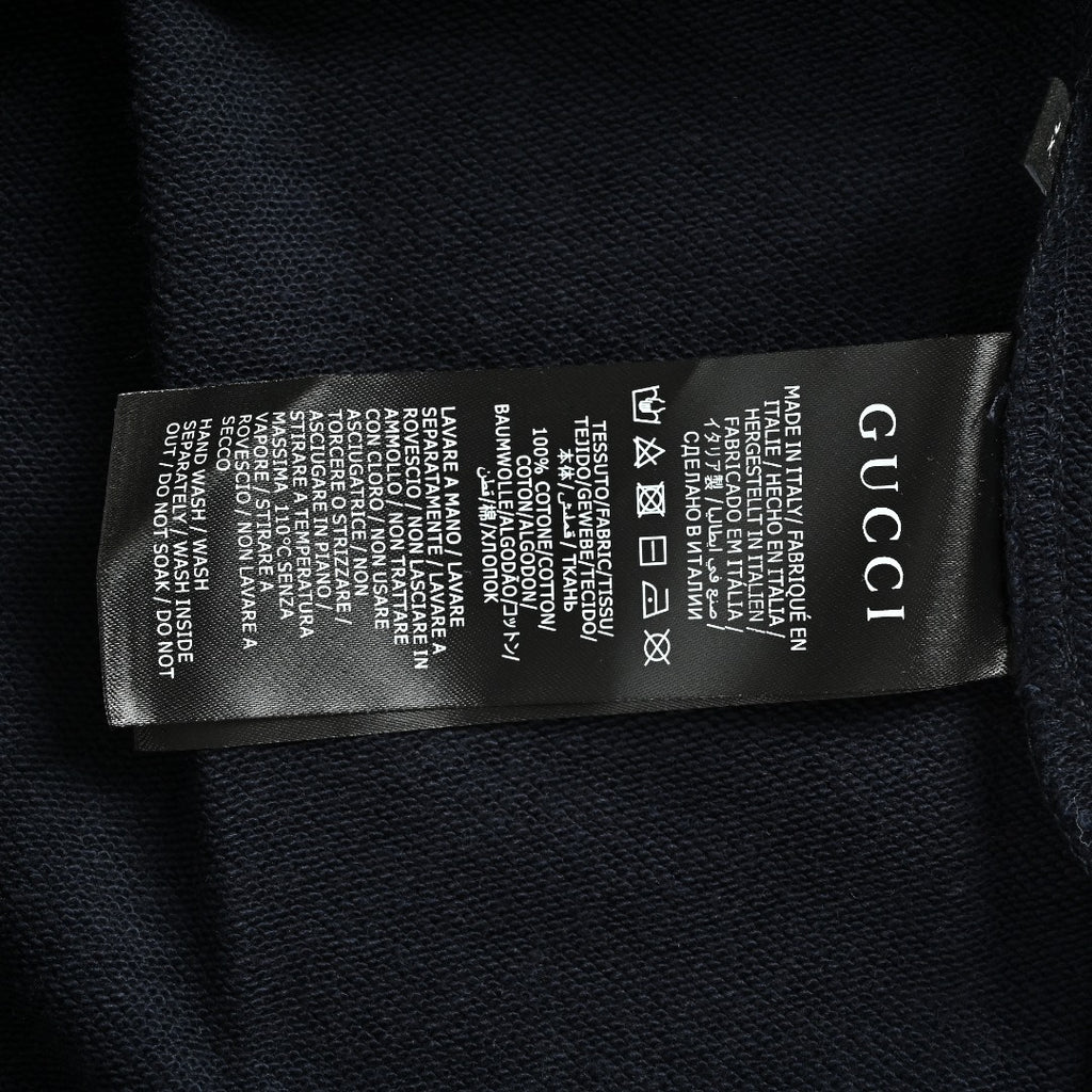 Gucci GUC Classic Web Belt Logo Print Pullover Hoodie Black