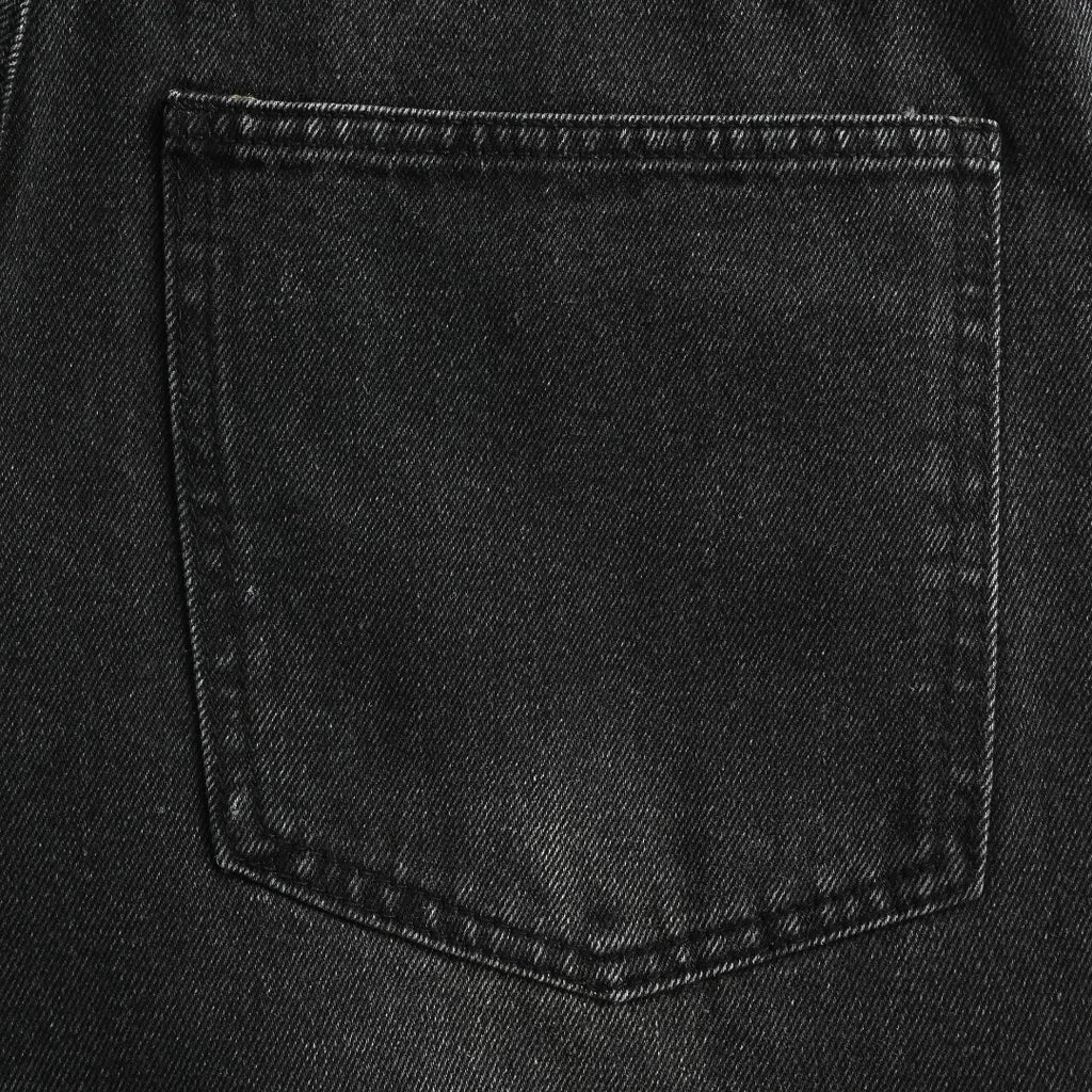 Gucci Side Web Stripe Washed Black Denim Jeans