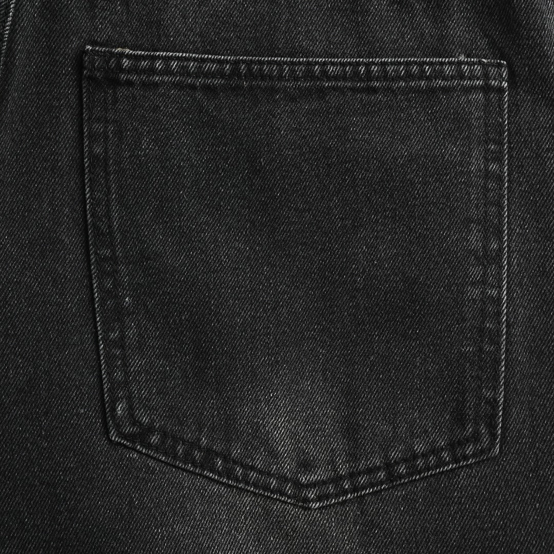 Gucci Side Web Stripe Washed Black Denim Jeans