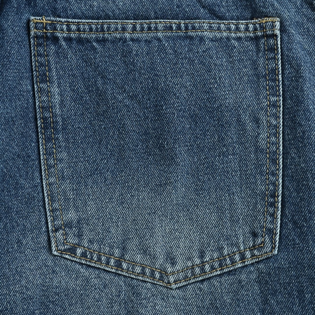 Gucci Side Web Stripe Mid Wash Blue Denim Jeans