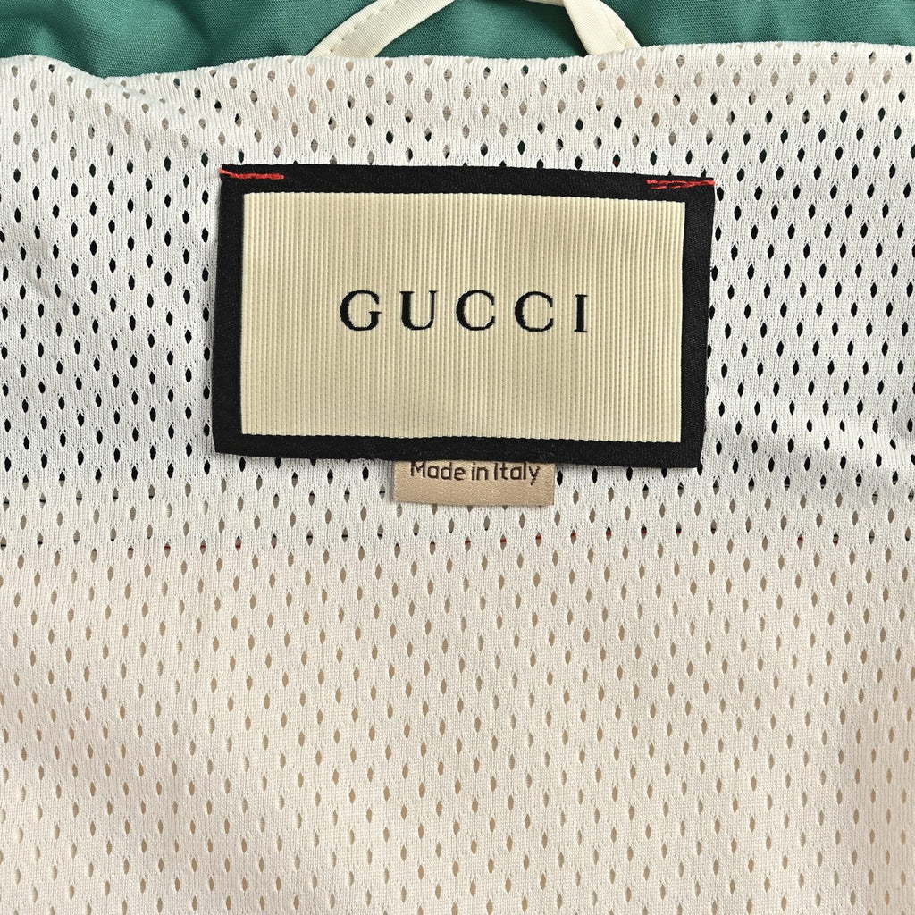 Gucci 25FW Retro Colorblock Web Stripe Track Jacket Cream