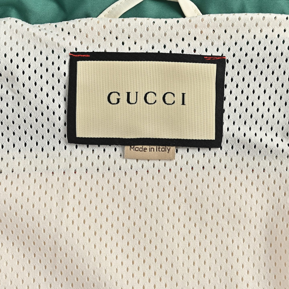 Gucci 25FW Retro Colorblock Web Stripe Track Jacket Cream
