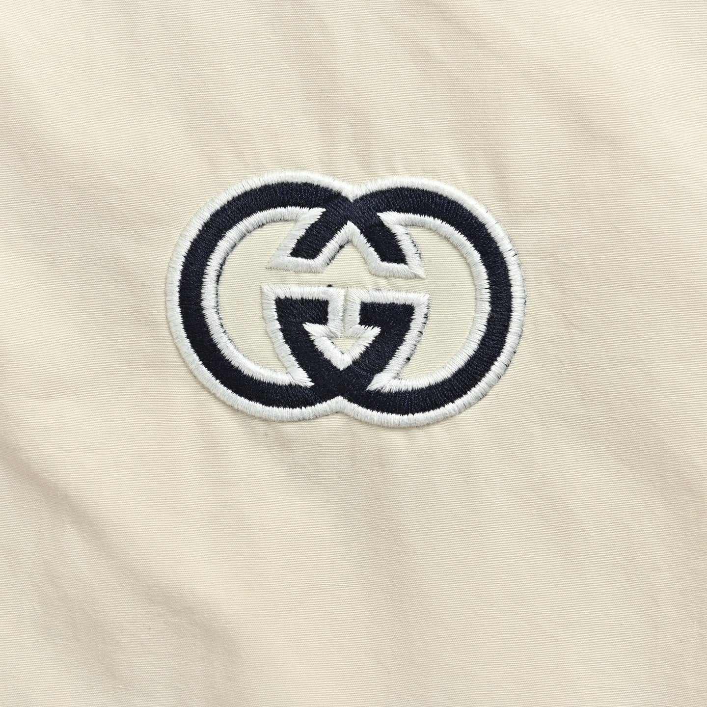 Gucci 25FW Retro Colorblock Web Stripe Track Jacket Cream