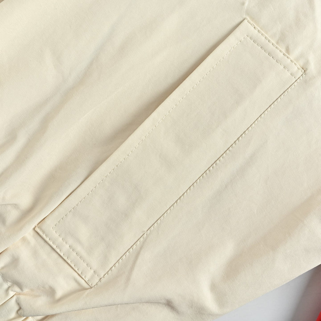 Gucci 25FW Retro Colorblock Web Stripe Track Jacket Cream