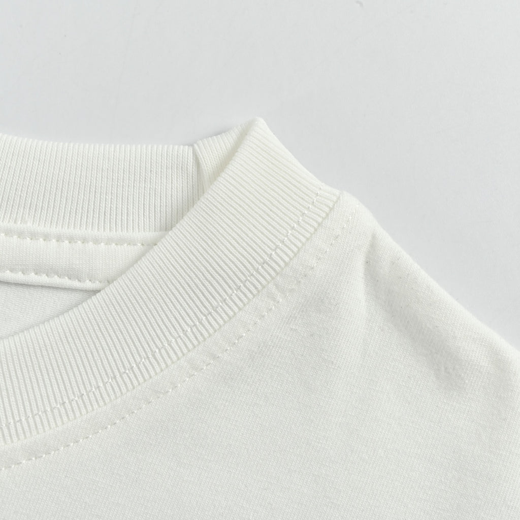 Gucci Interlocking GG Wheat Stalk Horsebit Chain Embroidery Short-Sleeve T-Shirt White