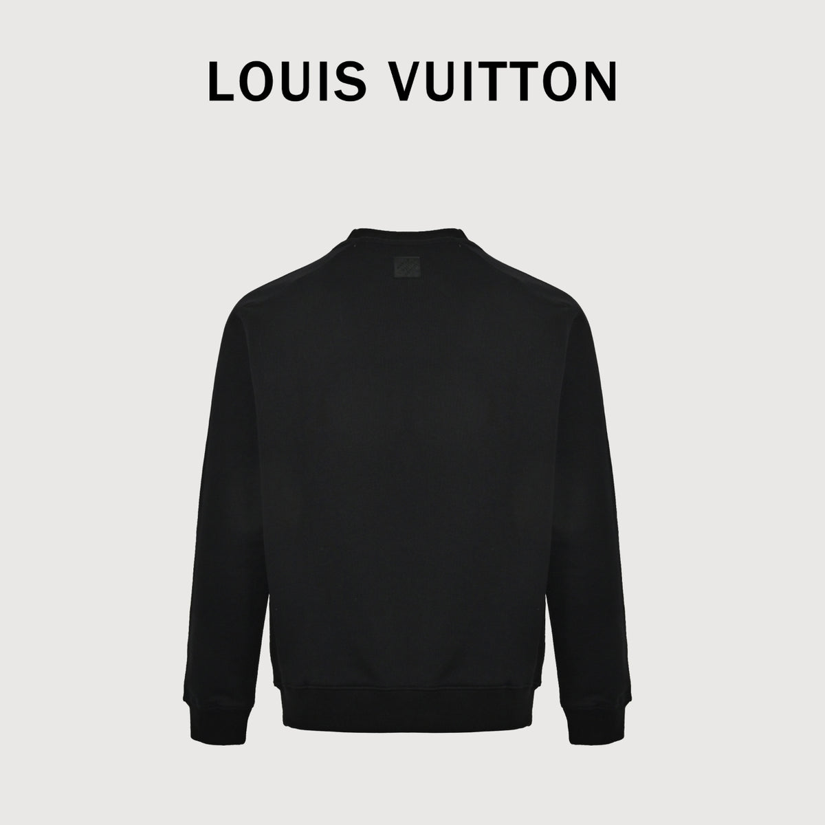 Louis Vuitton LV Monogram Pocket Crewneck Sweatshirt — Black