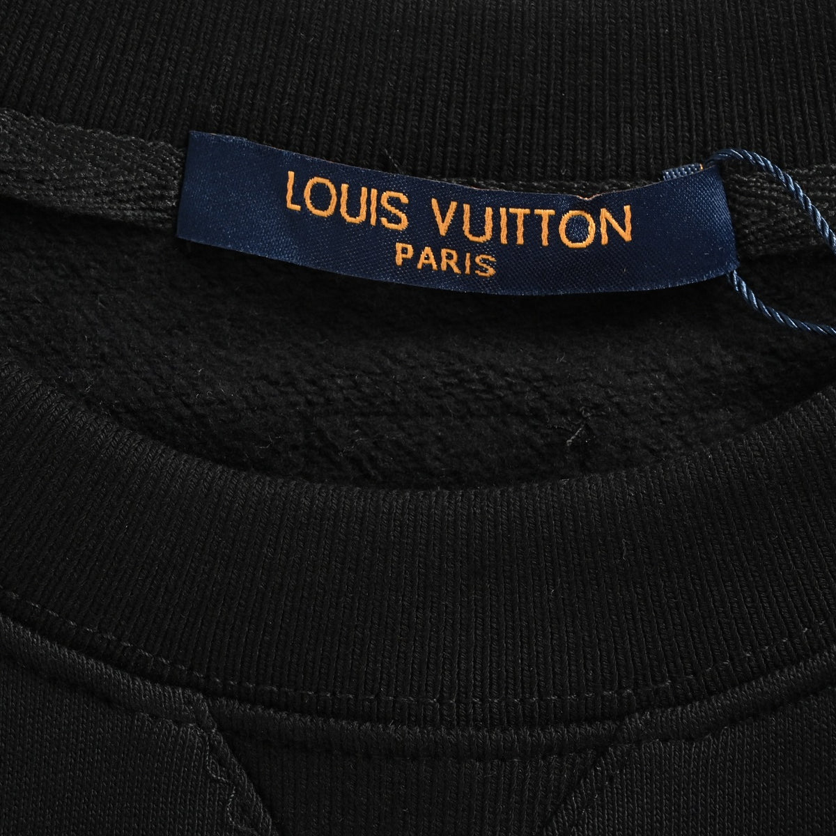 Louis Vuitton LV Monogram Pocket Crewneck Sweatshirt — Black