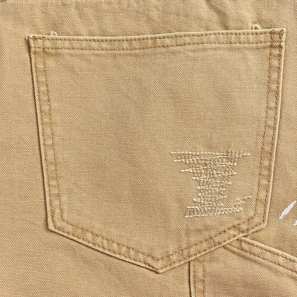 Louis Vuitton LV Ink Splash Graffiti Suit Denim Trousers — Khaki