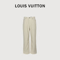 Louis Vuitton LV Monogram Needle-Punch Denim Skate Trousers — Ecru