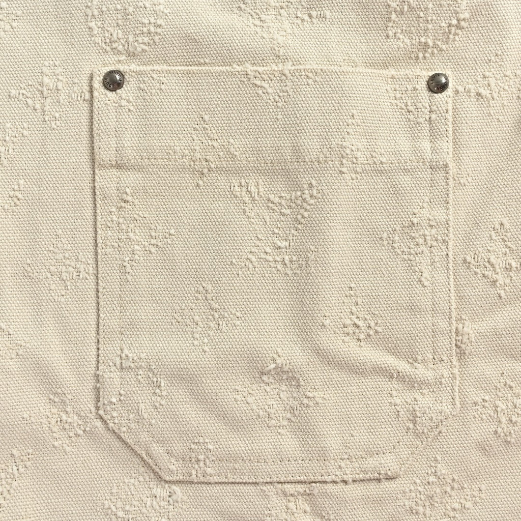 Louis Vuitton LV Monogram Needle-Punch Denim Shirt Jacket — Ecru