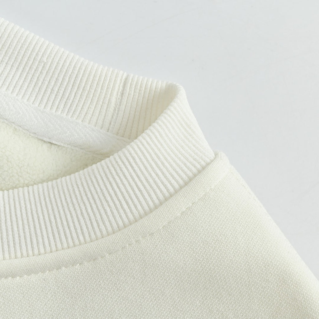 Louis Vuitton LV 25FW 1878 Cuff Crewneck Sweatshirt — White