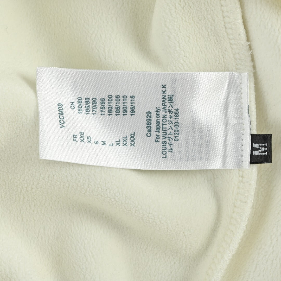Louis Vuitton LV 25FW 1878 Cuff Crewneck Sweatshirt — White