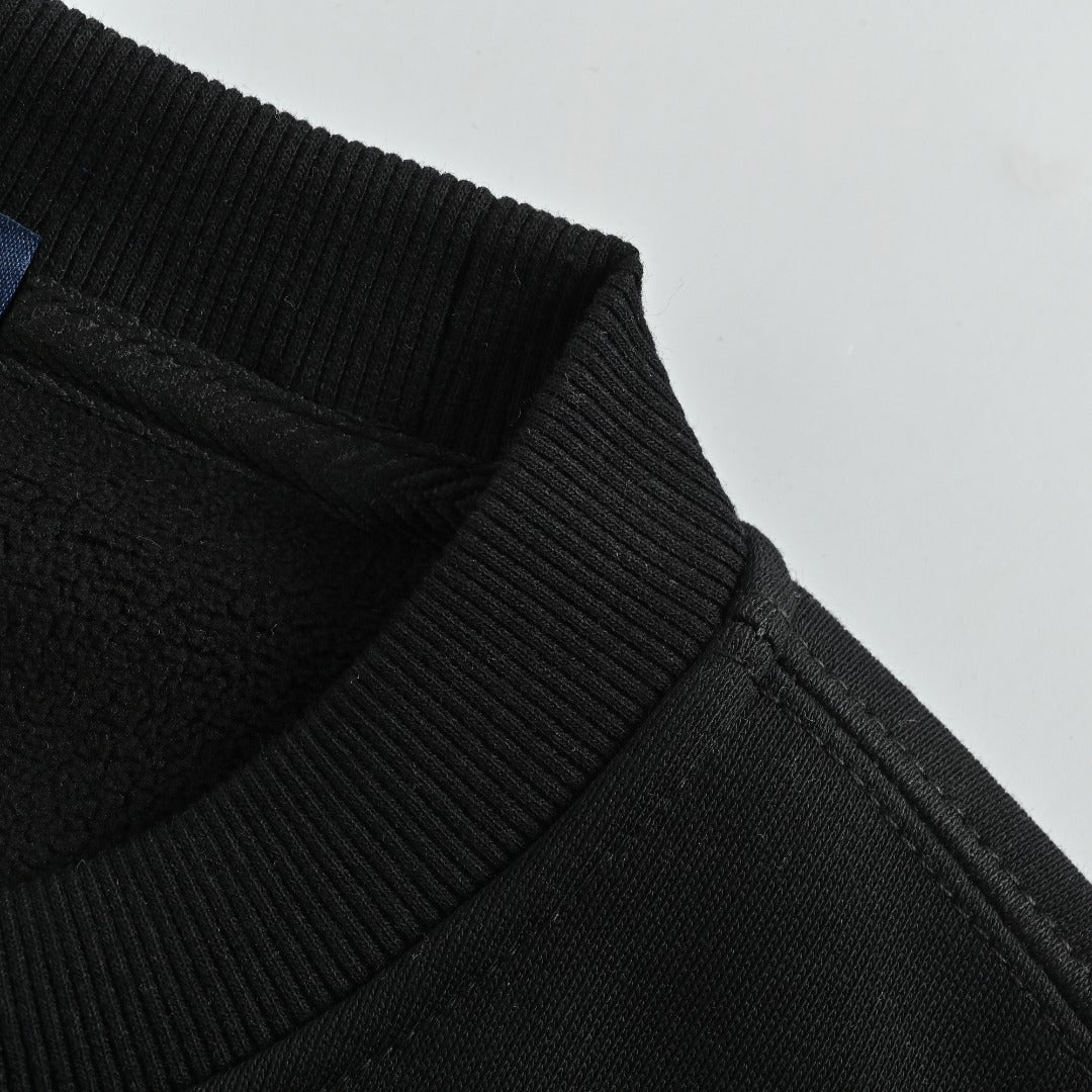 Louis Vuitton LV 25FW 1878 Cuff Crewneck Sweatshirt — Black