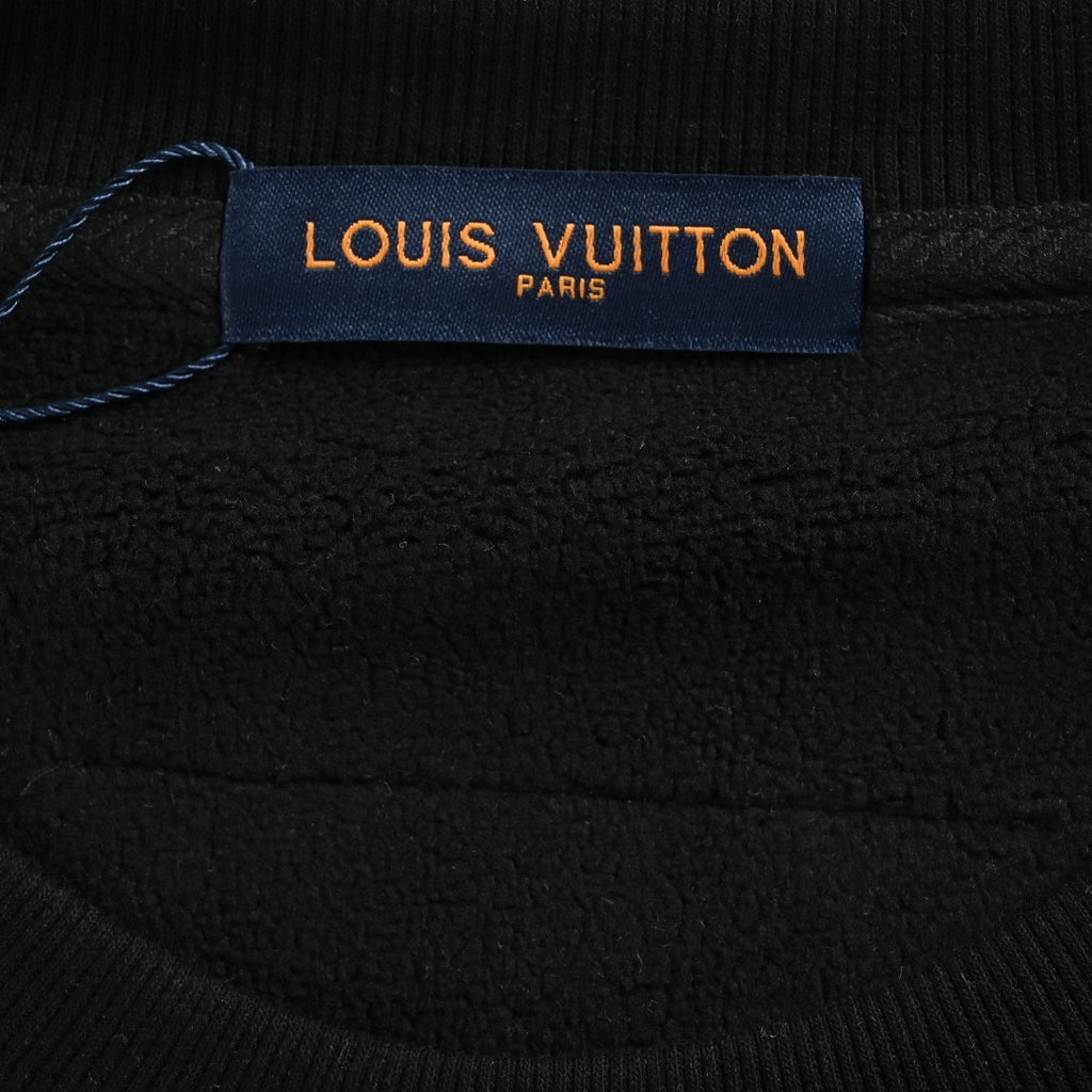 Louis Vuitton LV 25FW 1878 Cuff Crewneck Sweatshirt — Black
