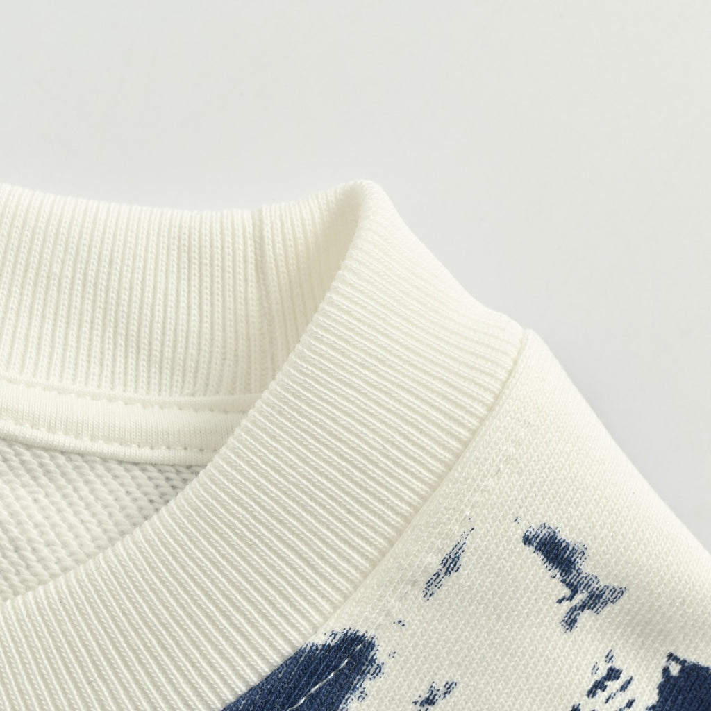 Louis Vuitton LV 25FW Paisley Series Crewneck Sweatshirt — Ecru